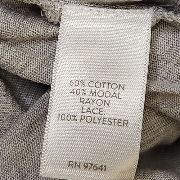 J. Jill Lace Neckline Blouse – Women’s Medium – Gray - Picture 7 of 9